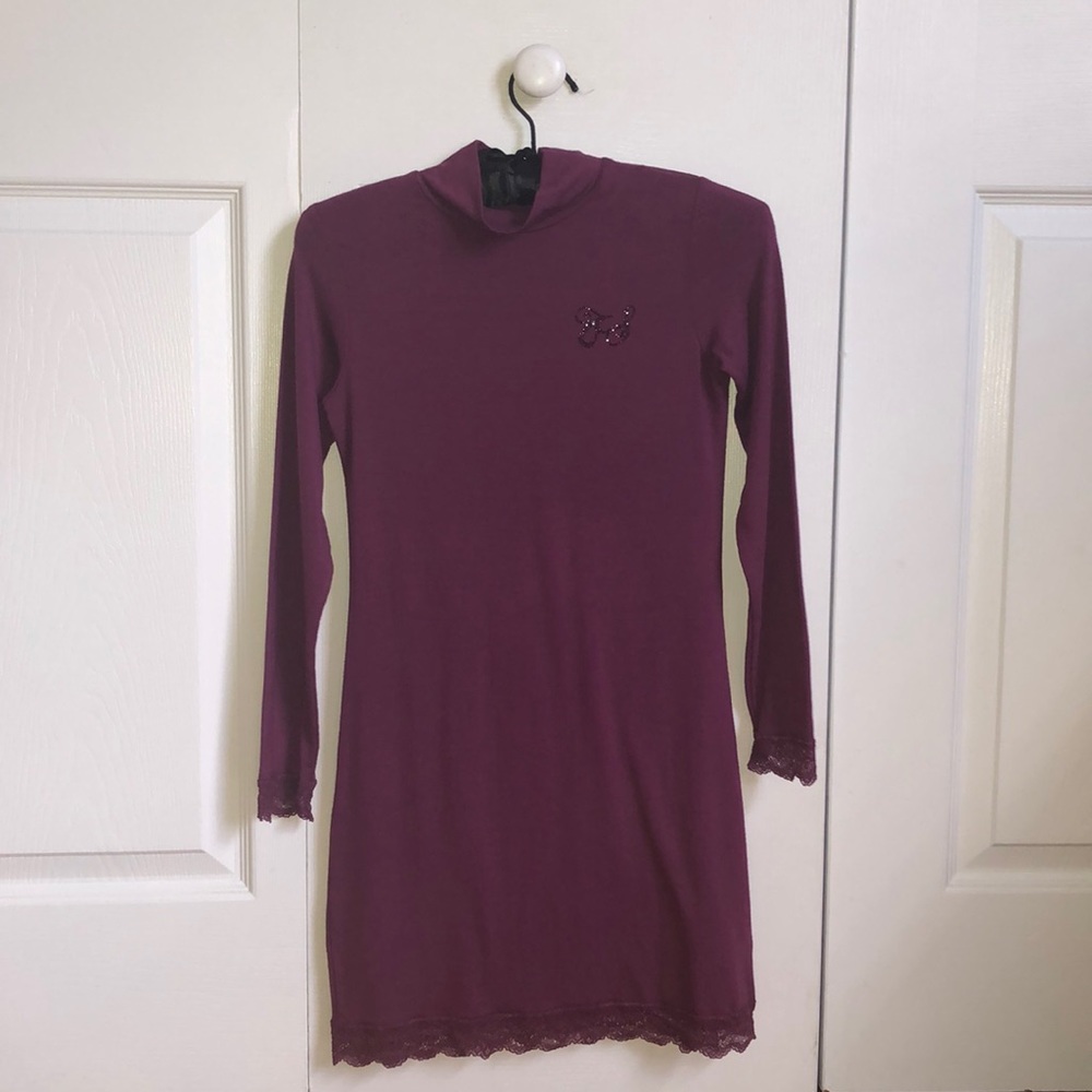 Simona barbieri dark purple Long sleeve dress